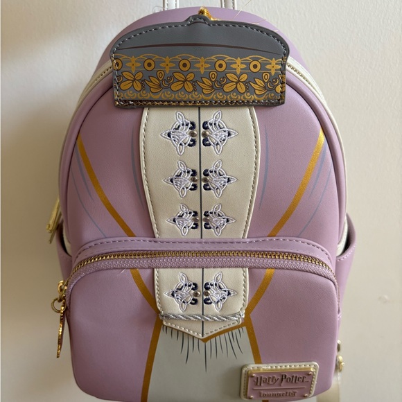Loungefly Handbags - Loungefly Pink Gold Harry Potter Themed Mini Backpack